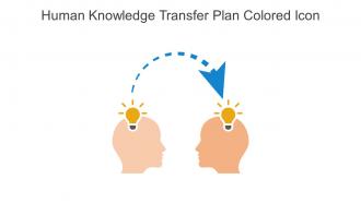 Human Knowledge Transfer Plan Colored Icon In Powerpoint Pptx Png And Editable Eps Format