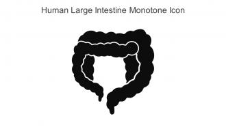 Human Large Intestine Monotone Icon In Powerpoint Pptx Png And Editable Eps Format