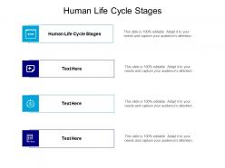 Human life cycle stages ppt powerpoint presentation inspiration slide download cpb