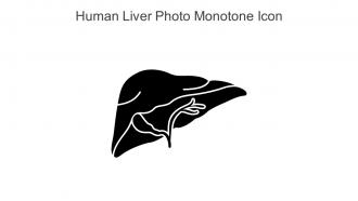 Human Liver Photo Monotone Icon In Powerpoint Pptx Png And Editable Eps Format
