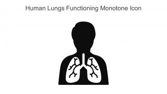 Human Lungs Functioning Monotone Icon In Powerpoint Pptx Png And Editable Eps Format