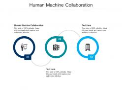 Human machine collaboration ppt powerpoint presentation infographic template cpb