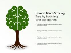 Human mind growing tree by learning and experience