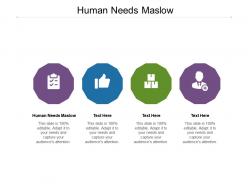 Human needs maslow ppt powerpoint presentation icon cpb