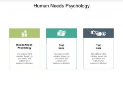 Human needs psychology ppt powerpoint presentation outline visuals cpb