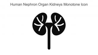 Human Nephron Organ Kidneys Monotone Icon In Powerpoint Pptx Png And Editable Eps Format