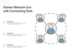 Human Network Icon With Connecting Dots