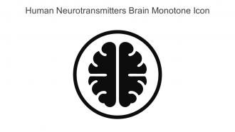 Human Neurotransmitters Brain Monotone Icon In Powerpoint Pptx Png And Editable Eps Format
