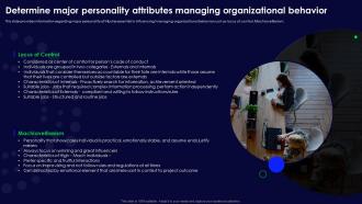 Human Organizational Behavior Determine Major Personality Attributes Managing Organizational