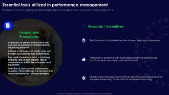 Human Organizational Behavior Essential Tools Utilized In Performance Management