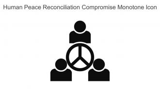 Human Peace Reconciliation Compromise Monotone Icon In Powerpoint Pptx Png And Editable Eps Format