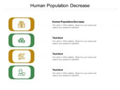 Human population decrease ppt powerpoint presentation summary pictures cpb