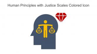 Human Principles With Justice Scales Colored Icon In Powerpoint Pptx Png And Editable Eps Format