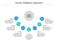 Human relations approach ppt powerpoint presentation slides structure cpb