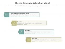 Human resource allocation model ppt presentation professional topics cpb