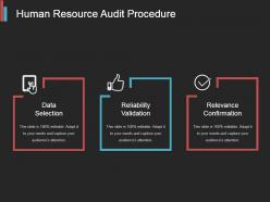 Human resource audit procedure powerpoint slide background