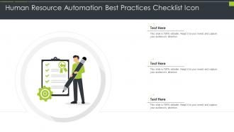 Human Resource Automation Best Practices Checklist Icon