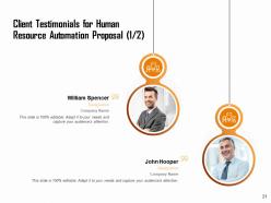 Human resource automation proposal powerpoint presentation slides