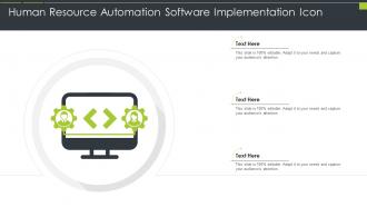 Human Resource Automation Software Implementation Icon