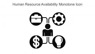 Human Resource Availability Monotone Icon In Powerpoint Pptx Png And Editable Eps Format