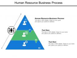 Human resource business process ppt powerpoint presentation model shapes cpb