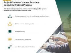 Human resource consulting proposal powerpoint presentation slides