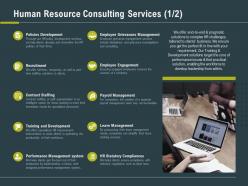 Human resource consulting services ppt powerpoint presentation diagrams