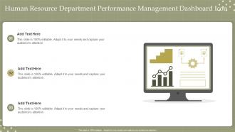 Human Resource Department Performance Management Dashboard Icon