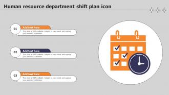 Human Resource Department Shift Plan Icon