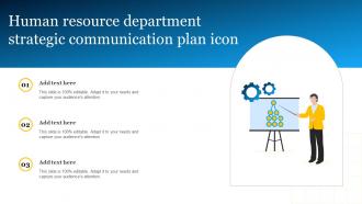 Human Resource Department Strategic Communication Plan Icon