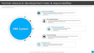 Human Resource Development Roles And Responsibilities