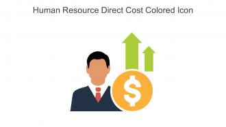 Human Resource Direct Cost Colored Icon In Powerpoint Pptx Png And Editable Eps Format
