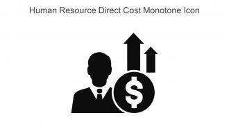 Human Resource Direct Cost Monotone Icon In Powerpoint Pptx Png And Editable Eps Format