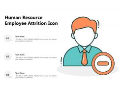 Human resource employee attrition icon