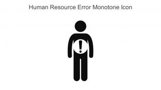 Human Resource Error Monotone Icon In Powerpoint Pptx Png And Editable Eps Format