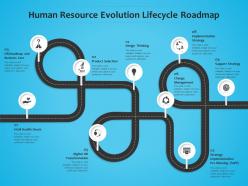 Human resource evolution lifecycle roadmap timeline powerpoint template