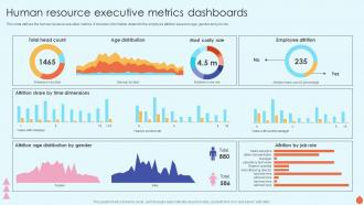 Human Resource Executive Metrics Dashboards