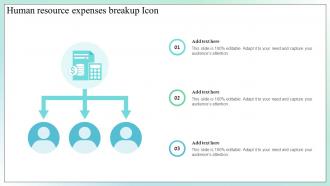 Human Resource Expenses Breakup Icon
