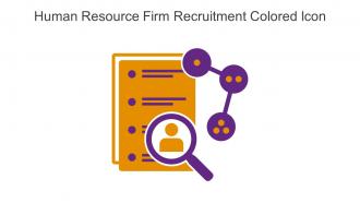 Human Resource Firm Recruitment Colored Icon In Powerpoint Pptx Png And Editable Eps Format