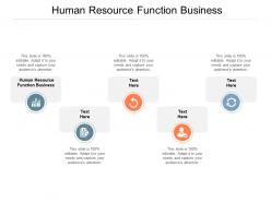Human resource function business ppt powerpoint presentation styles slides cpb