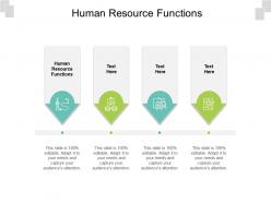 Human resource functions ppt powerpoint presentation infographics gallery cpb