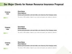 Human Resource Insurance Proposal Powerpoint Presentation Slides