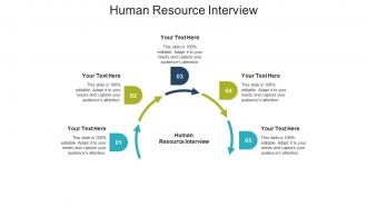 Human resource interview ppt powerpoint presentation diagrams cpb
