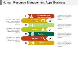 Human resource management apps business logo employees satisfaction