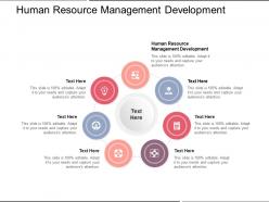Human resource management development ppt powerpoint presentation slides cpb