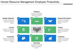Human resource management employee productivity rewarding success leadership