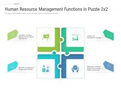 Human Resource Management Functions In Puzzle 2x2