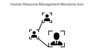 Human Resource Management Monotone Icon In Powerpoint Pptx Png And Editable Eps Format