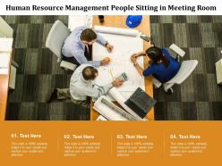 Human resource management people sitting in meeting room