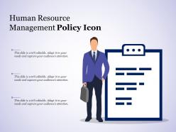 Human resource management policy icon